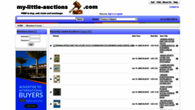 What My-little-auctions.com website looked like in 2020 (3 years ago)