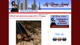 What Mychicagomommy.com website looked like in 2020 (3 years ago)