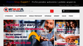 What Mysklep.pl website looked like in 2020 (3 years ago)