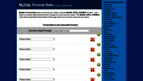 What Mysqlformatdate.com website looked like in 2020 (3 years ago)