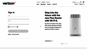 What Myverizon.com website looked like in 2020 (3 years ago)