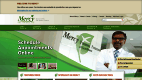 What Mdmercy.com website looked like in 2020 (3 years ago)