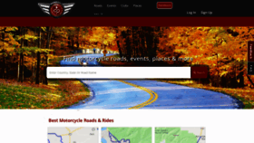 What Motorcycleroads.com website looked like in 2020 (3 years ago)