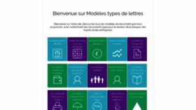 What Modeles-types-lettres.fr website looked like in 2020 (3 years ago)