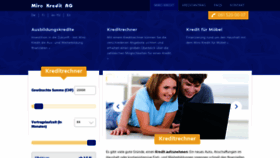 What Miro-kredit.ch website looked like in 2020 (3 years ago)