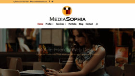 What Mediasophia.com website looked like in 2020 (3 years ago)