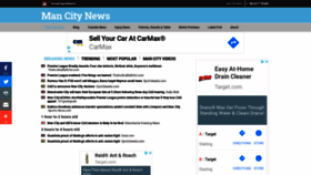 What Mancitynews.com website looked like in 2020 (3 years ago)