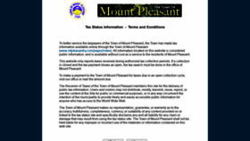 What Mountpleasant.municipaltaxpayments.com website looked like in 2020 (3 years ago)