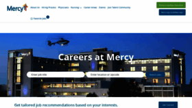 What Mercyjobs.com website looked like in 2020 (3 years ago)