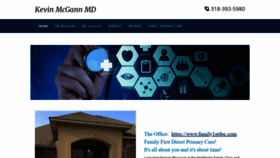 What Mcgannmedical.com website looked like in 2020 (4 years ago)