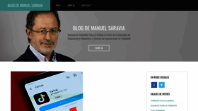 What Manuelsaravia.es website looked like in 2020 (3 years ago)