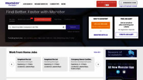 What Monster.co.id website looked like in 2020 (3 years ago)