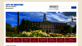 What Medfordma.org website looked like in 2020 (3 years ago)