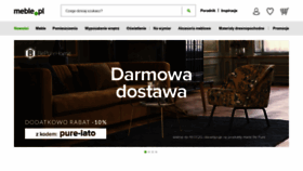 What Meble.pl website looked like in 2020 (5 years ago)