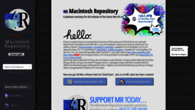 What Macintoshrepository.org website looked like in 2020 (5 years ago)