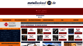 What Metallankauf24.de website looked like in 2020 (3 years ago)