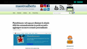 What Maestroalberto.it website looked like in 2020 (3 years ago)