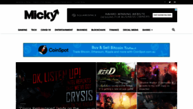 What Micky.com.au website looked like in 2020 (3 years ago)