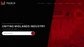 What Madeinthemidlands.com website looked like in 2020 (3 years ago)