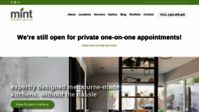 What Mintkitchengroup.com.au website looked like in 2020 (3 years ago)