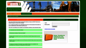 What Ministere-construction.ci website looked like in 2020 (3 years ago)