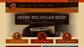 What Michiganbrewersguild.org website looked like in 2020 (3 years ago)