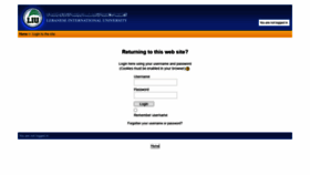 What Moodle.liu.edu.lb website looked like in 2020 (5 years ago)