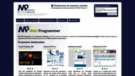 What Mpwebprogrammer.com website looked like in 2020 (3 years ago)