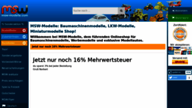 What Msw-modelle.com website looked like in 2020 (3 years ago)