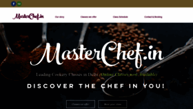 What Masterchef.in website looked like in 2020 (3 years ago)
