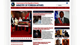 What Mofa.gov.lr website looked like in 2020 (3 years ago)
