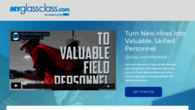 What Myglassclass.com website looked like in 2020 (3 years ago)