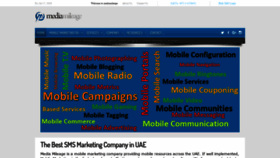 What Mediamileage.com website looked like in 2020 (3 years ago)