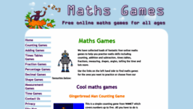 What Maths-games.org website looked like in 2020 (3 years ago)