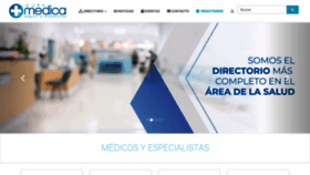 What Medica.mx website looked like in 2020 (3 years ago)