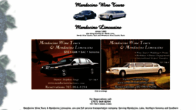 What Mendocinowinetours.com website looked like in 2020 (3 years ago)