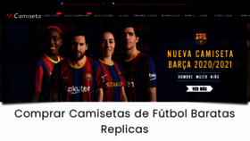 What Micamiseta.futbol website looked like in 2020 (4 years ago)