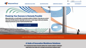 What Manpowergroup.com website looked like in 2020 (3 years ago)