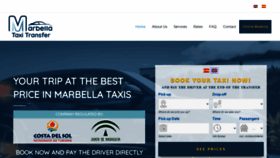 What Marbella-taxis.com website looked like in 2020 (3 years ago)