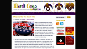 What Mardigrasmomma.com website looked like in 2020 (3 years ago)