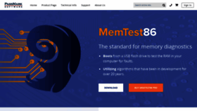 What Memtest86.com website looked like in 2020 (3 years ago)