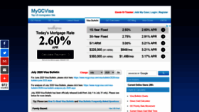 What Mygcvisa.com website looked like in 2020 (3 years ago)