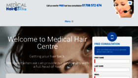 What Medicalhaircentre.com website looked like in 2020 (3 years ago)