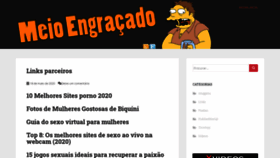 What Meioengracado.com website looked like in 2020 (3 years ago)
