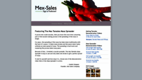 What Mex-sales.com website looked like in 2020 (3 years ago)