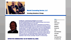What Murrellpsychologicalservice.com website looked like in 2020 (5 years ago)