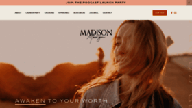 What Madisonhedlund.co website looked like in 2020 (3 years ago)