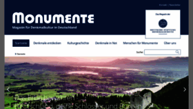 What Monumente-online.de website looked like in 2020 (3 years ago)