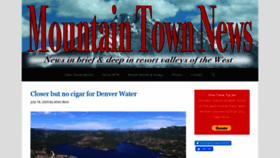 What Mountaintownnews.net website looked like in 2020 (3 years ago)