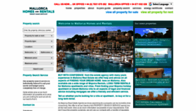 What Mallorcahomesandrentals.com website looked like in 2020 (3 years ago)